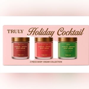 TRULY Holiday Cocktail 3PC Body Cream Collection, 4 fl oz / 120 ml X 3, NWT